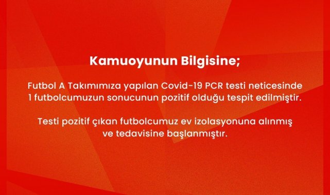 Göztepe'de pozitif vaka şoku