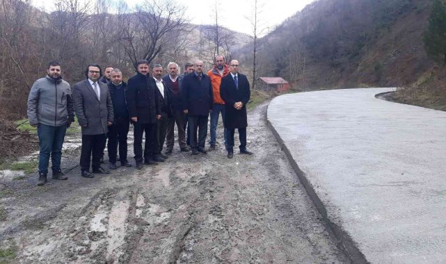 Gümeli'deki yol çalışmalarında sona gelindi