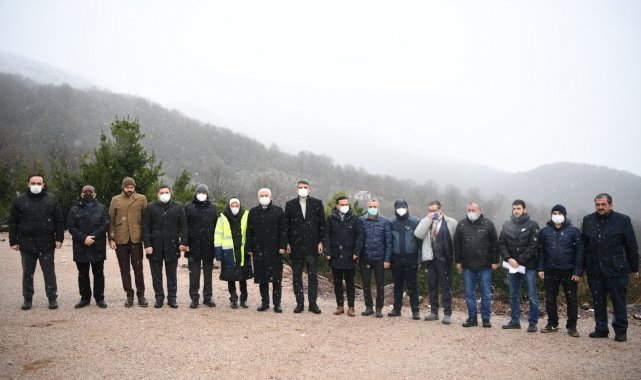 Gündoğdu ve Kocaman, teleferik proje alanını inceledi