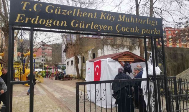 Güzelkent'e aşı çadırı kuruldu