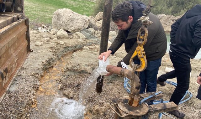 Halılar Mahallesi&#039;nde içme suyu verimliliği için sondaj açıldı