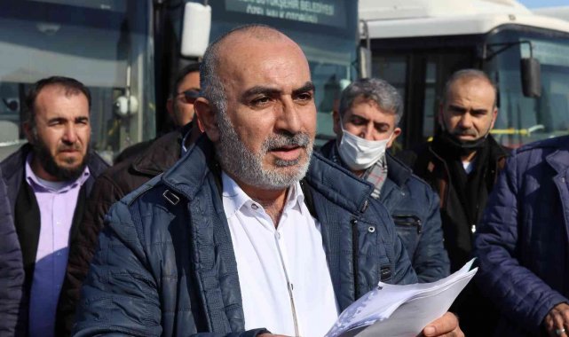 Halk otobüslerinin kaptanları eylemde
