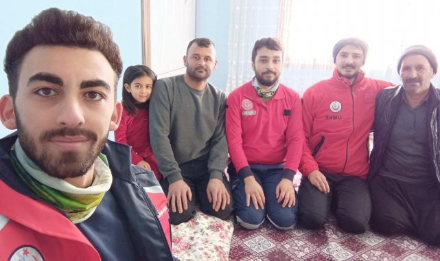 Hasta almaya giderken kara saplanan UMKE ekibini başka bir UMKE ekibi kurtardı