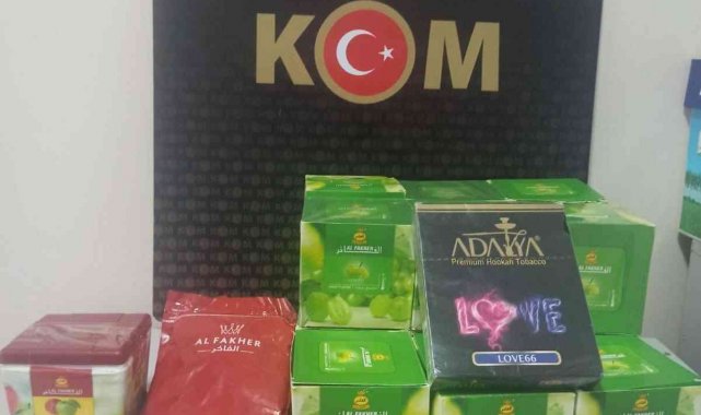Hatay'da 20 kilo kaçak nargile tütünü ele geçirildi