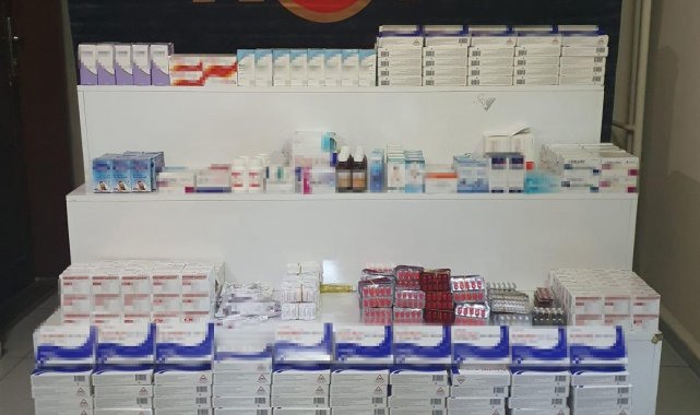 Hatay'da faturasız ilaç ele geçirildi