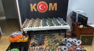 Hatay'da silah atölyesine baskın