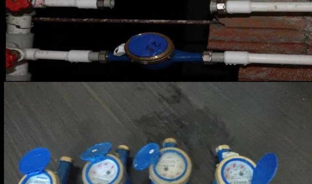 Hırsız, çaldığı sayaçlarla birlikte yakalandı