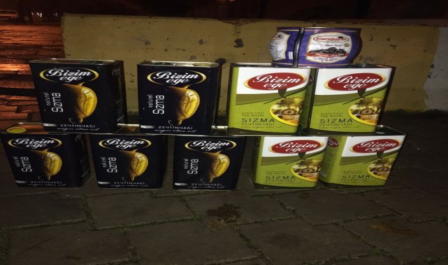 Hırsızlar 40 bin TL değerinde sanayi kablosu ve 47 litre zeytinyağıyla yakalandı
