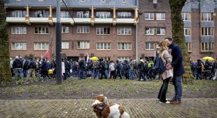 Hollanda'da Covid-19 kısıtlamaları protesto edildi