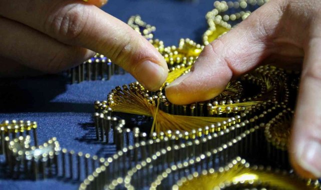 İki buçuk kilometrelik bakır telle &#039;Osmanlı Devlet Arması&#039;