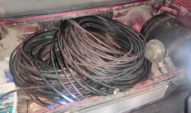 İletişim kablolarını çalan 2 kişiyi jandarma yakaladı