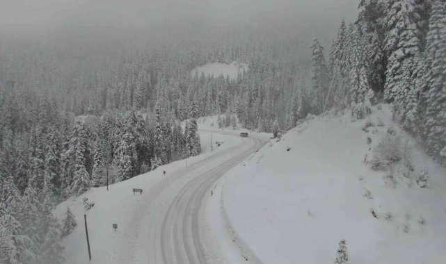 Ilgaz Dağı kar altında kaldı