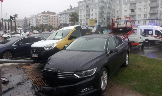 İlkadım Belediye Başkanı Necattin Demirtaş trafik kazası geçirdi