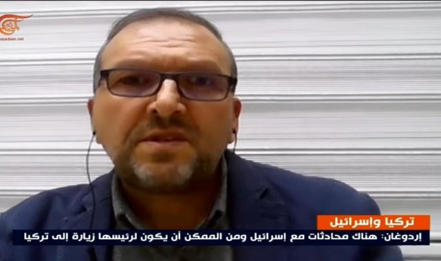 İNÜSAM Müdürü Doç Dr. Birdişli Lübnan merkezli televizyona Türkiye-İsrail ilişkilerini anlattı