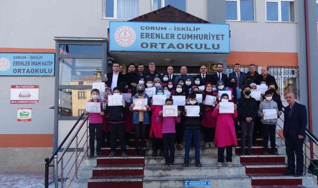 İskilip'te 4 bin 250 öğrenci karne aldı