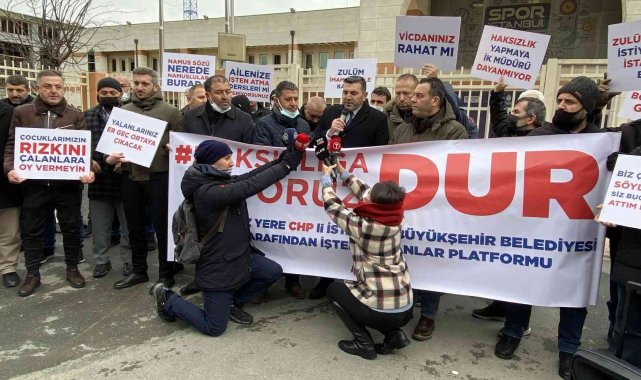 İşten çıkarılan İBB çalışanları eylem yaptı