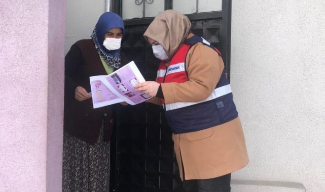 Jandarma ekipleri KADES bilgilendirmelerine devam ediyor