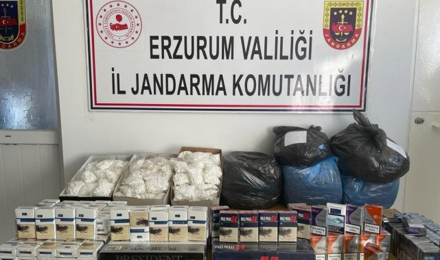 Jandarma ekiplerinden kaçak sigara operasyonu