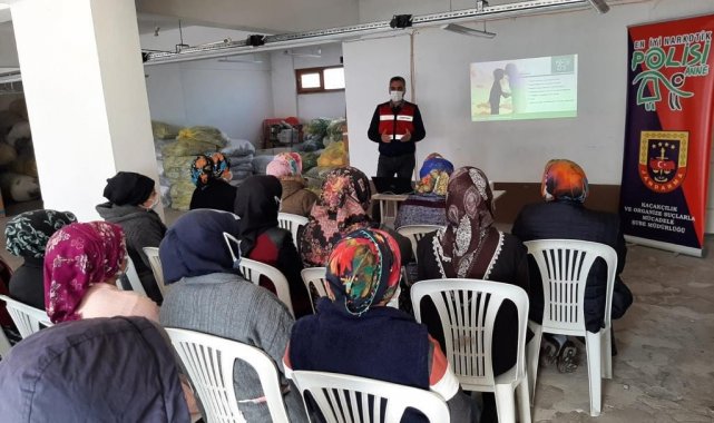 Jandarmadan anne ve anne adaylarına narkotik eğitimi