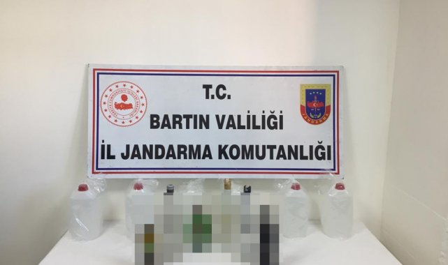 Jandarmadan kaçak içki operasyonu