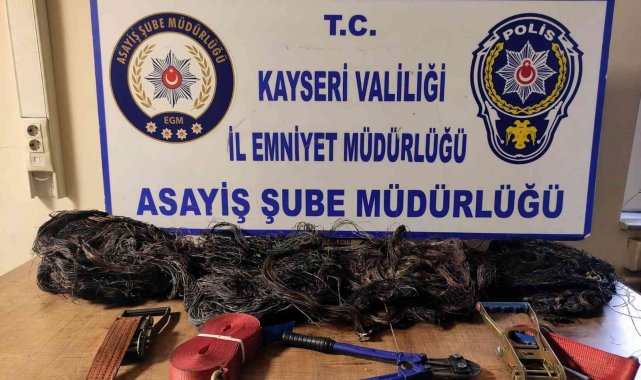 Kablo hırsızı 3 kişi yakalandı