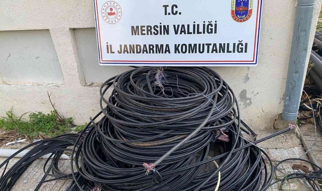 Kablo hırsızları yakalandı