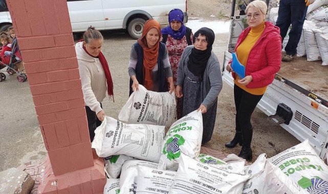 Kadın çiftçilere kompost desteği