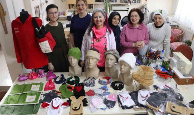 Kadın usta öğreticilerden üretime katkı