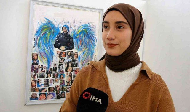 Kadına yönelik şiddete dikkat çekmek için sergi açtı