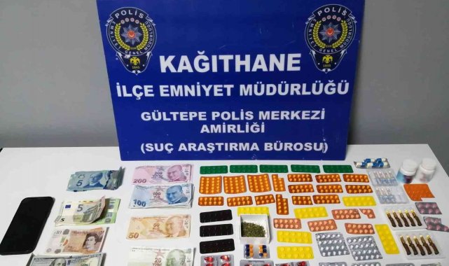 Kağıthane'de uyuşturucu taciri serum şeklindeki uyuşturucu ile yakalandı