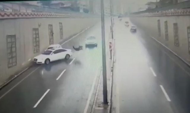 Kahramanmaraş'ta kendini araçların önüne atan genç yaralandı