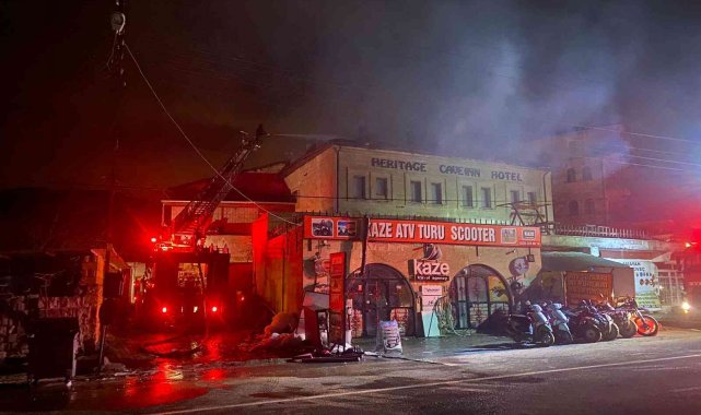 Kapadokya&#039;da otelde yangın paniği