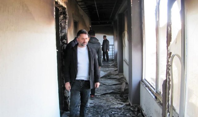 Kaplıcada yangında kundaklama şüphesi