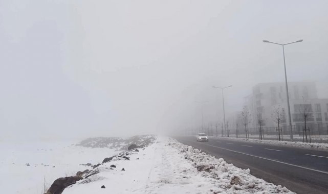 Kar yağışı sonrası sis Diyarbakır'ı esir aldı, uçak seferleri iptal oldu