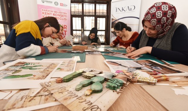 Karatay Kent Konseyi Kadın Meclisi'nden rölyef kursu