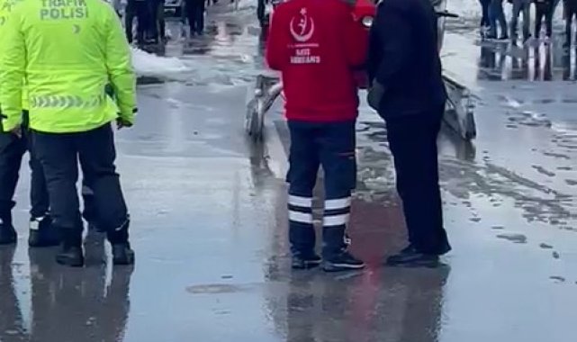 Karda mahsur kalan yeni doğan bebek için ambulans helikopter havalandı