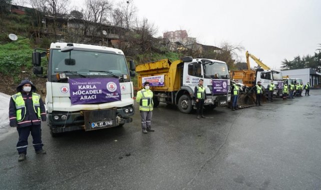 Karla mücadele için 500 kişilik ekip görevlendirildi
