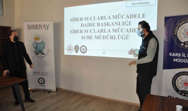 Kars&#039;ta basına siber suçlar anlatıldı