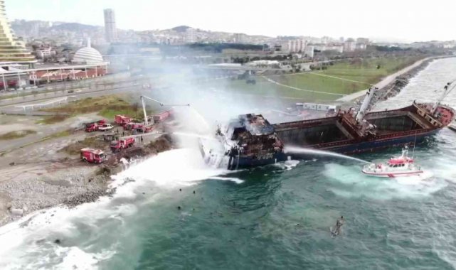 Kartal'da gemideki yangın kontrol altına alındı