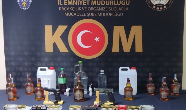 Kastamonu'nun üç ilçesinde eş zamanlı sahte alkol operasyonu