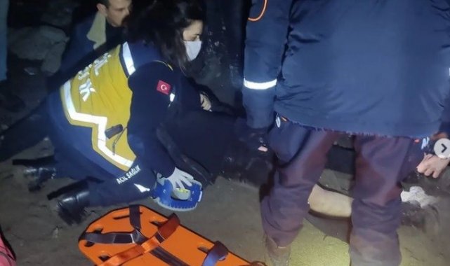 Kayalıklardan düşerek yaralandı