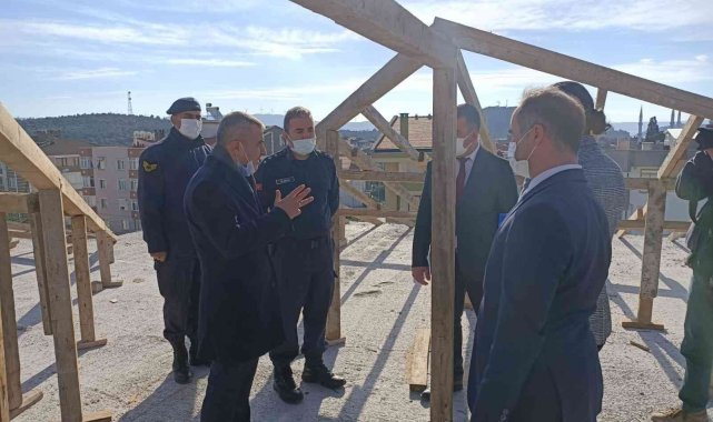 Kaymakam Atasoy, çalışmaları devam eden yatırımları inceledi