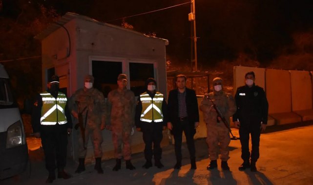 Kaymakam Mete, 2022 yılına eğlence merkezlerinde değil, görev başındaki güvenlik güçleriyle girdi