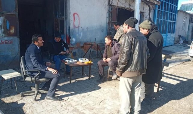 Kaymakam Öztürk vatandaşların sorunlarını bizzat yanlarına giderek dinledi