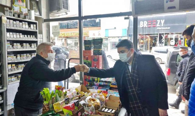 Kaymakam Tunç, Orhan Doğan Caddesindeki esnafla bir araya geldi