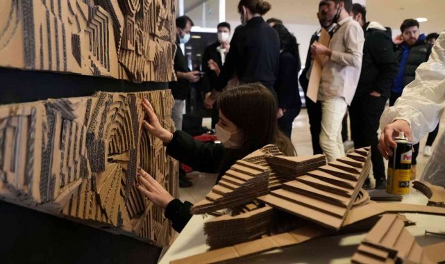 KBÜ Güzel Sanatlar Fakültesi Öğrencilerinden Rölyef Projesi