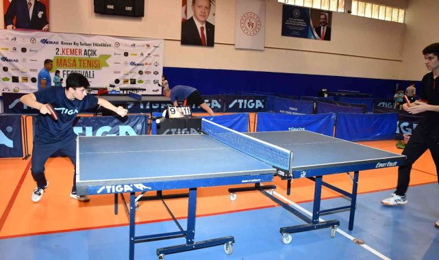 KEMİAD 2. Kemer Açık Masa Tenisi Turnuvası başladı