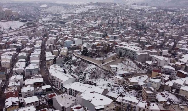 Kestel'de kar yağışı sonrası kartpostallık görüntüler