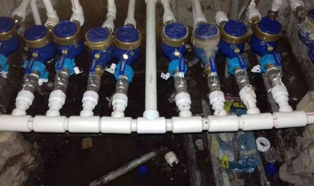 Kilis'te aşırı soğuklar su sayaçları zarar veriyor