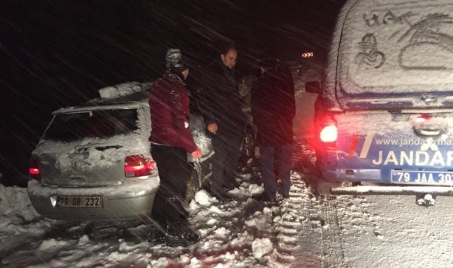 Kilis'te kapalı köy yolları açıldı